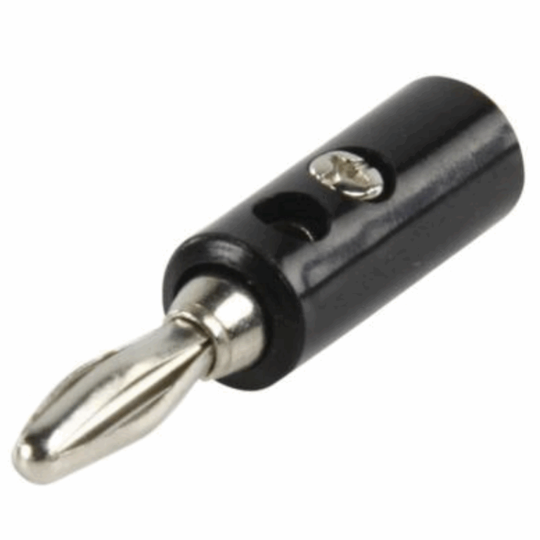 Fiche Banana Male 4 mm Noir Tunisie