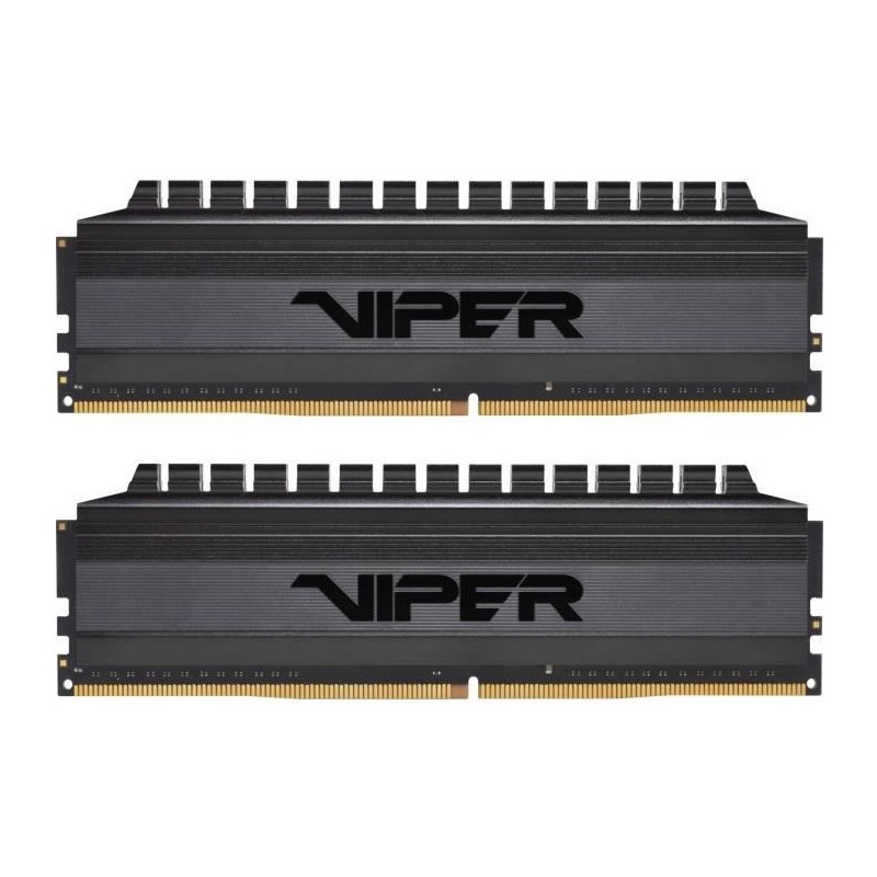 Barette Mémoire Patriot Viper 4 Blackout 16 Go (2x 8 Go) Ddr4 3200 Mhz – PVB416G320C6K Tunisie