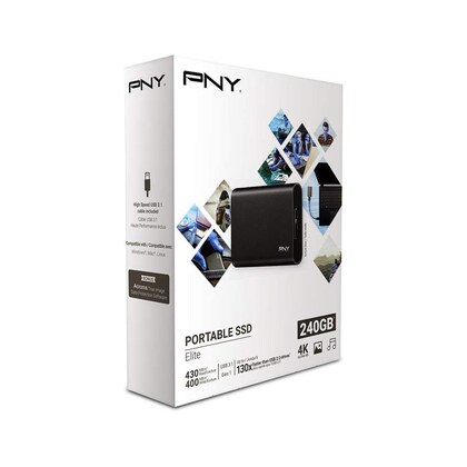 Disque Dur Externe Pny Elyte Cs1050 480go Ssd – Silver -PSD1CS1050S-480-RB Tunisie