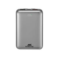 Power Bank RivaCase 20000 mAh Charge Ultra Rapide Pd 30w Avec 2 Câbles Intégrés – Gris – VA2612 Tunisie