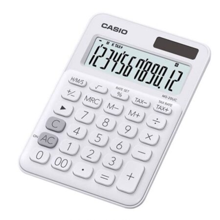 Calculatrice de bureau Casio – MS-20-UC-GN – Blanc Tunisie