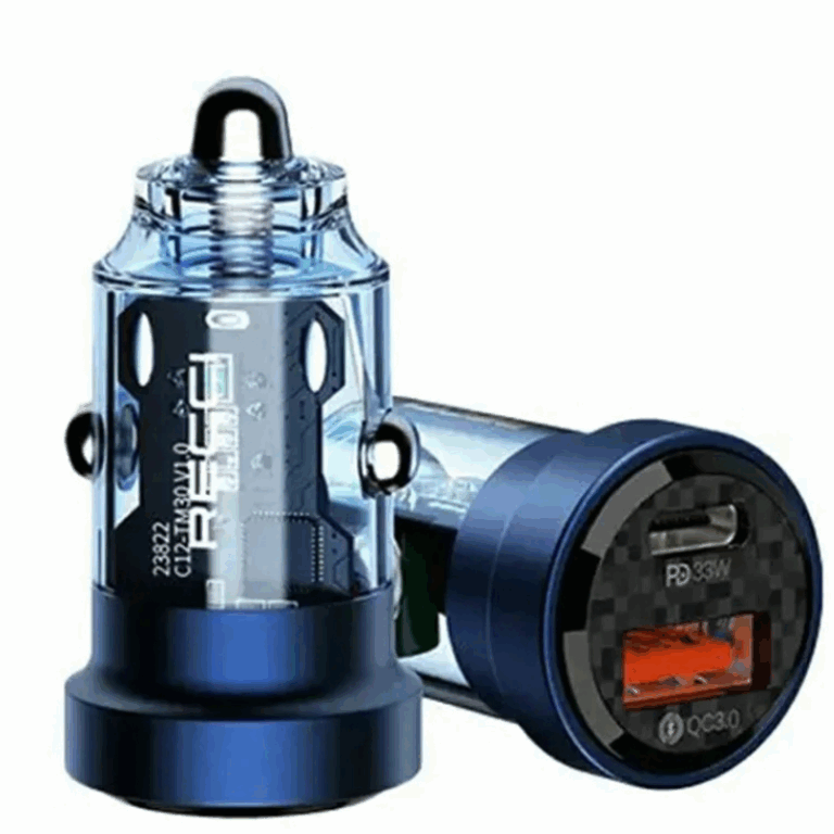 Chargeur de voiture Recci – Noir – RCC-N17 Tunisie