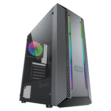 Boitier Gamer AQIRYS Mizar RGB Moyen Tour – Noir – BOITIER-MIZAR Tunisie