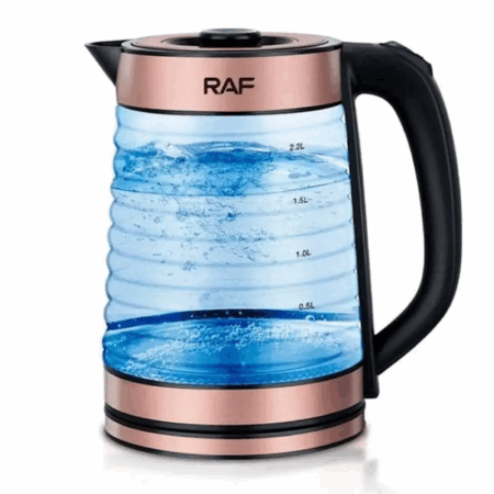 Bouilloire Électrique En Verre RAF 2.2 L R.7882 Noir Tunisie