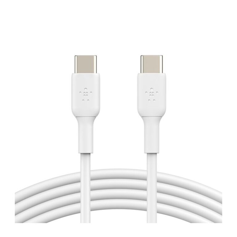 Câble De Charge Belkin Boost Charge USB-C vers USB-C 2M Blanc – CAB003bt2MWH Tunisie