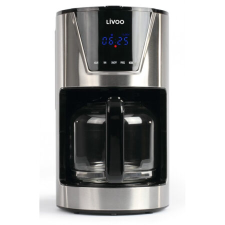 Cafetière Électrique Programmable Livoo DOD172 Chrome Tunisie