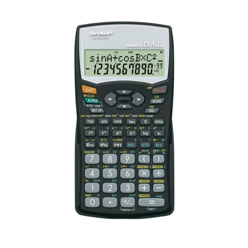 Calculatrice Scientifique Sharp EL-531WH – Noir Tunisie