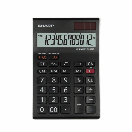 Calculatrice Sharp EL-124T – Noir Tunisie