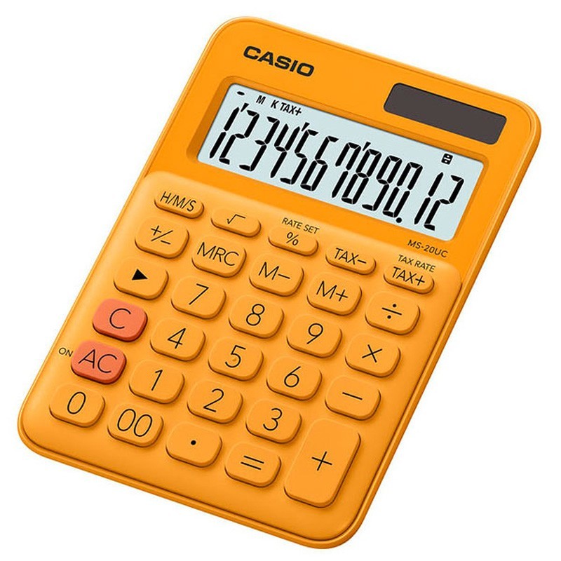Calculatrice de bureau Casio – CAS-MS-20UC-RG – Orange Tunisie
