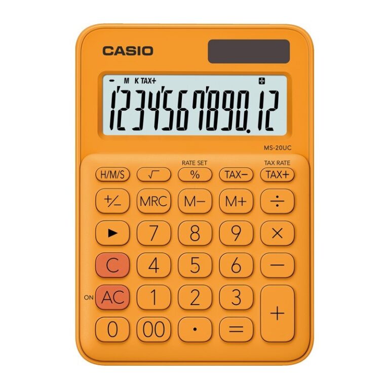 Calculatrice de bureau Casio – CAS-MS-20UC-RG – Orange Tunisie