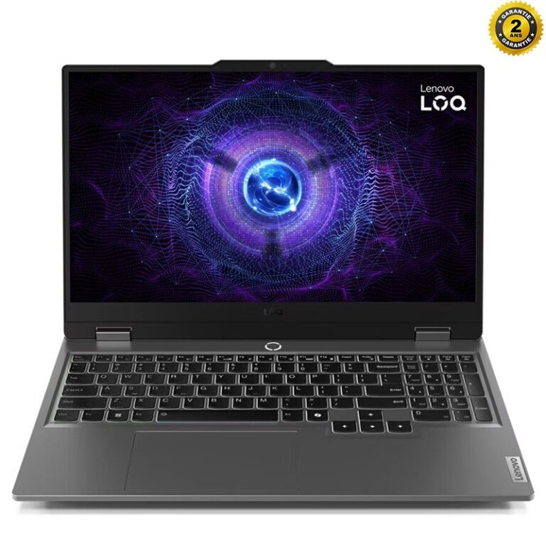 PC Portable Gamer LENOVO LOQ 15IRX9 i7 13ème Gén 16Go 512Go SSD RTX 3050 6G Gris – 83DV01BBFG Tunisie