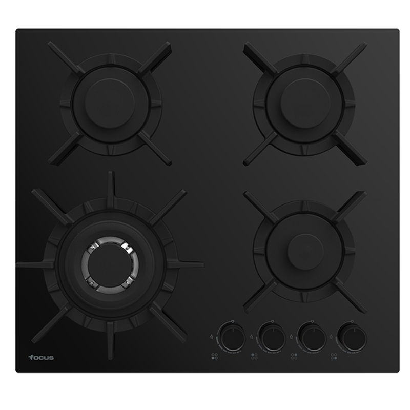 Plaque de Cuisson Focus F.4015BS 4 Feux avec Thermocouple Noir Tunisie