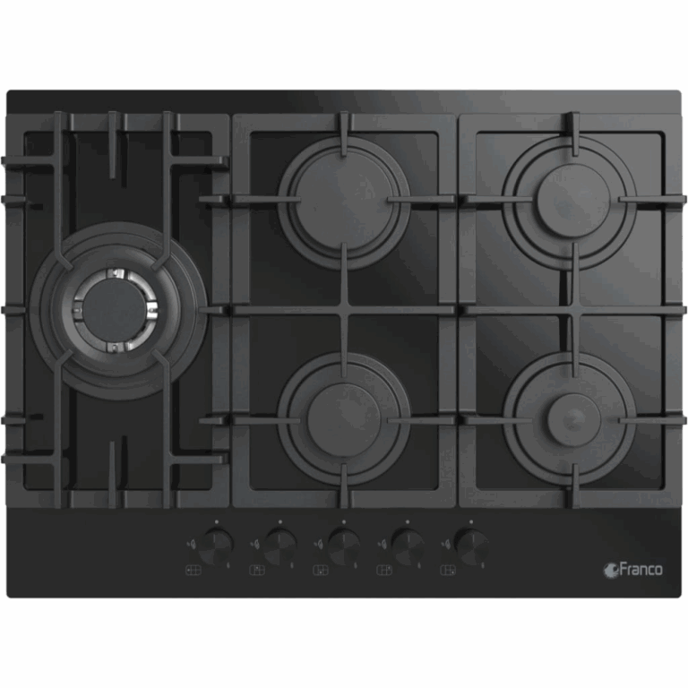 Plaque de Cuisson Franco 70-877BF 5 Feux 70 cm Noir Tunisie