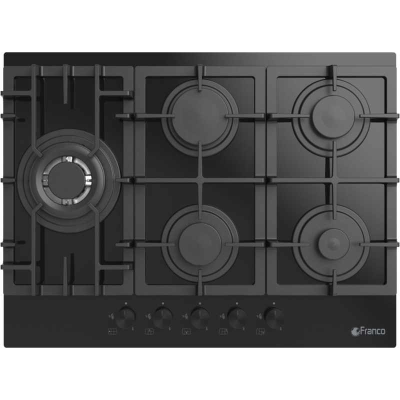 Plaque de Cuisson Franco 70-877BF 5 Feux 70 cm Noir Tunisie