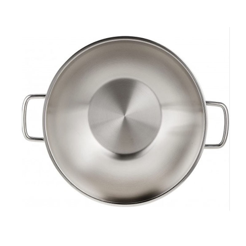Poêle Wok avec Couvercle Korkmaz Perla A1519 Inox Tunisie