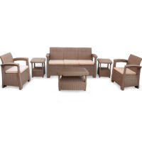 Salon De Jardin Syphax 5 Places Grège Tunisie