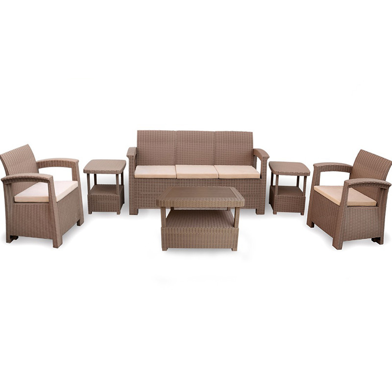 Salon De Jardin Syphax 5 Places Taupe Tunisie