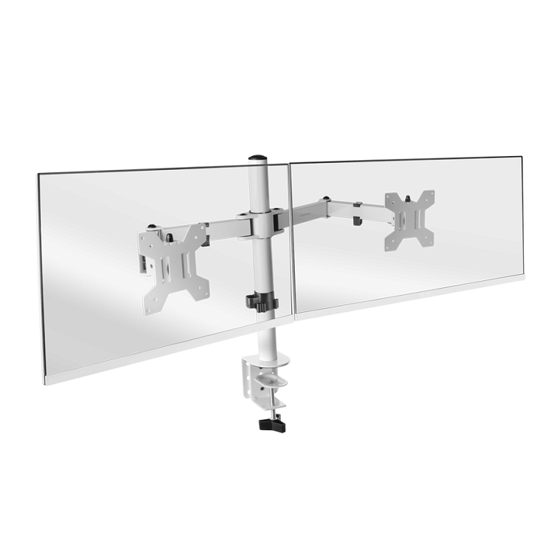 Support De Bureau Mars Gaming Pour 2 Ecrans MARM2 13″-27″ Blanc Tunisie