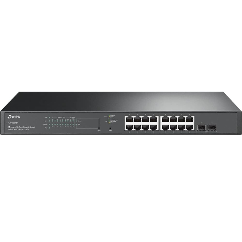 Switch Rackable Administrable Niveau 2-16 Ports Giga Poe+ Avec 2slots Sfp, Tp Link -tl-sg2218p Tunisie