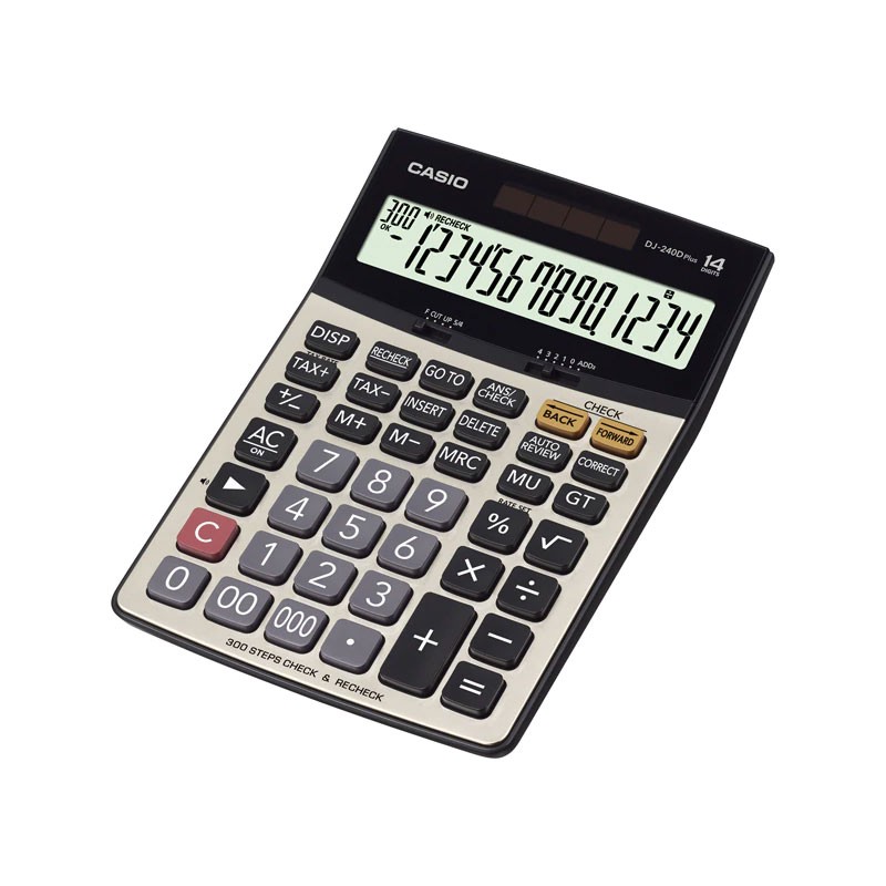 Calculatrice de bureau Casio 14chiffres – DJ-240-D-PLUS Tunisie