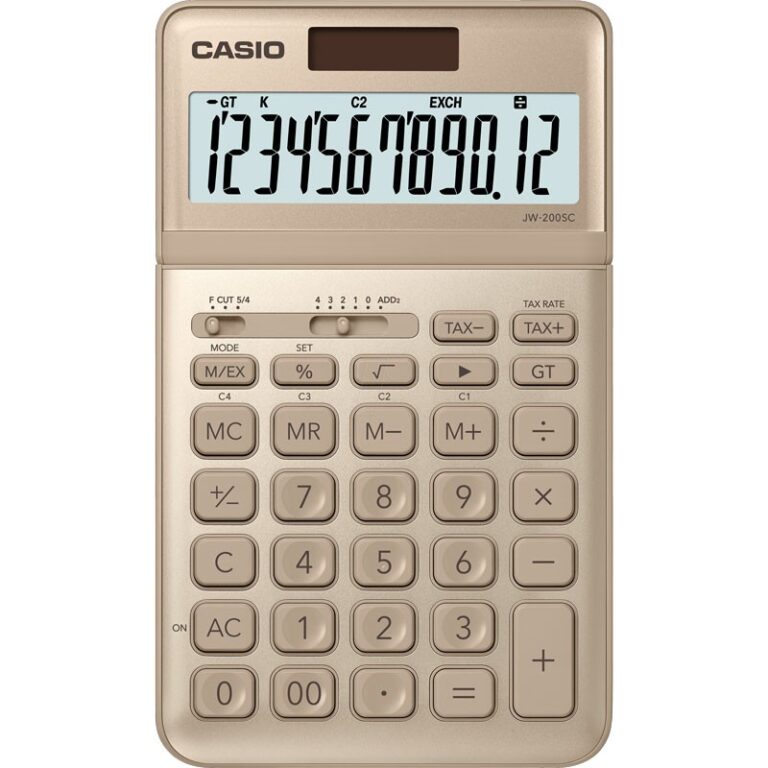 Calculatrice  de bureau Casio NS-10SC-GD 10 Chiffres Gold Tunisie