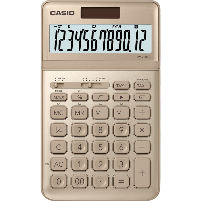 Calculatrice  de bureau Casio NS-10SC-GD 10 Chiffres Gold Tunisie