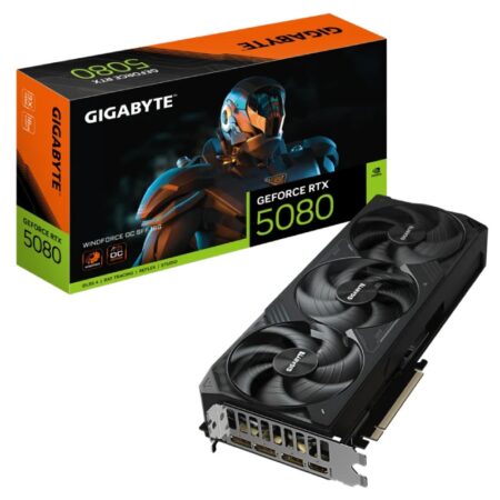 Carte Graphique Gigabyte Geforce Rtx 5080 Windforce Oc Sff 16G GDDR7 – GV-N5080WF3OC-16GD Tunisie