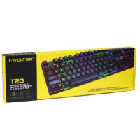 Clavier Gamer Semi Mécanique T Wolf T-T20 RGB – Noir -T-T20 Tunisie