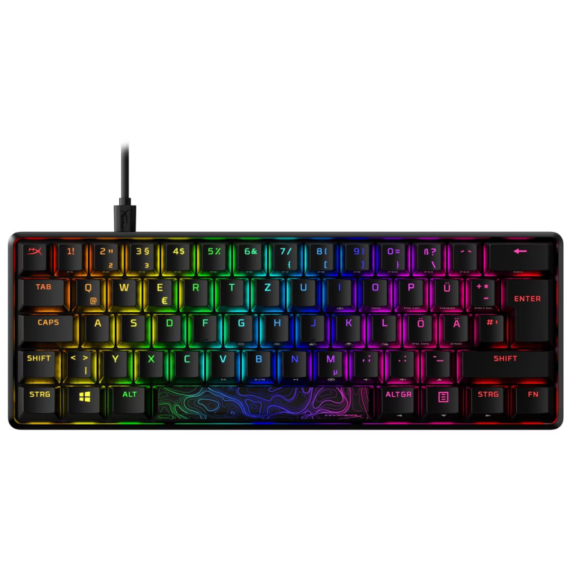 Clavier Filaire Gaming Hyperx Alloy Origins 60-HX Red Switches – Noir –  6P6K8AA Tunisie