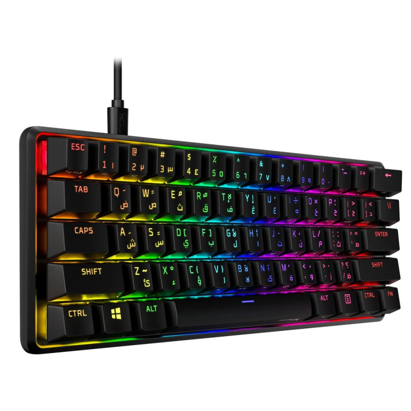 Clavier Filaire Gaming Hyperx Alloy Origins 60-HX Red Switches – Noir –  6P6K8AA Tunisie