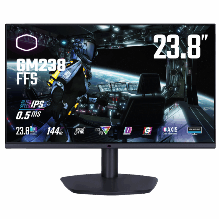 Écran Gaming Cooler Master 24″ Full Hd Ultra Ips 144 Hz – GM238-FFS Tunisie