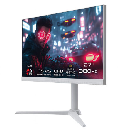 Ecran Gaming Gameon Arctic Pro Series 27” QHD 380Hz Fast IPS – Blanc – GOAP27QHD380IPS Tunisie