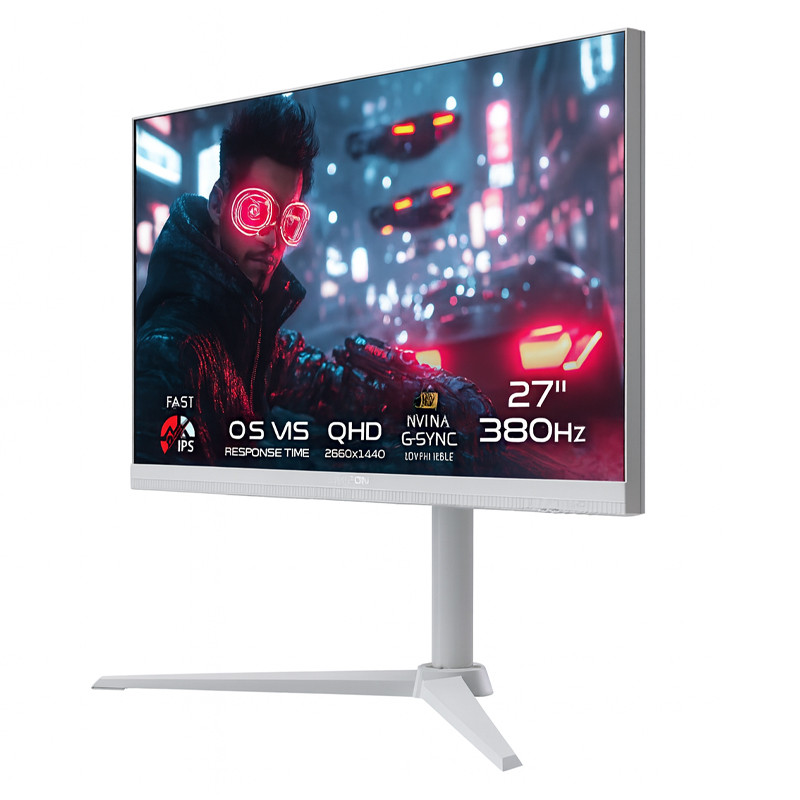 Ecran Gaming Gameon Arctic Pro Series 27” QHD 380Hz Fast IPS – Blanc – GOAP27QHD380IPS Tunisie