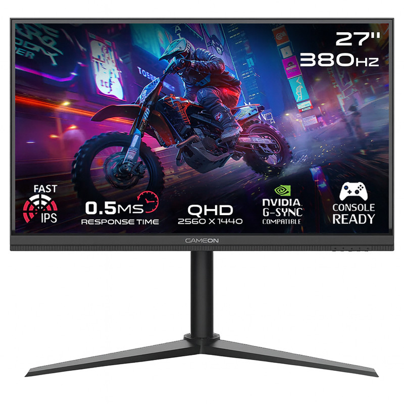 Ecran Gaming Gameon Arctic Pro Series 27” QHD 380Hz Fast IPS – Noir – GOMP27QHD380IPS Tunisie