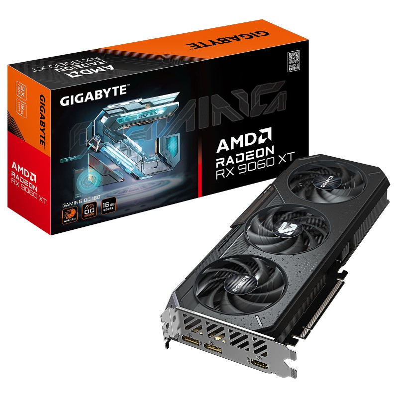 Carte Graphique Gigabyte AMD Radeon RX 9060 XT Gaming OC 16Go GDDR6 – GV-R9060XTGAMING OC-16GD Tunisie