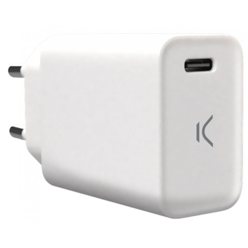 Chargeur Mural KSIX USB Type C / Blanc Tunisie