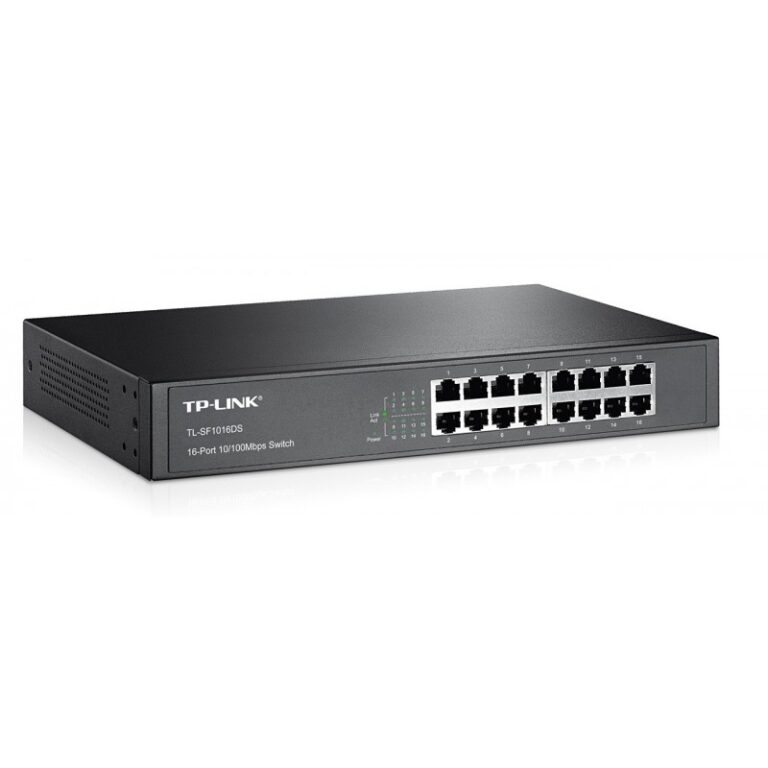 Switch TP-LINK TL-SF1016DS 16 ports 10/100 Mbps – Noir – TL-SF1016DS Tunisie