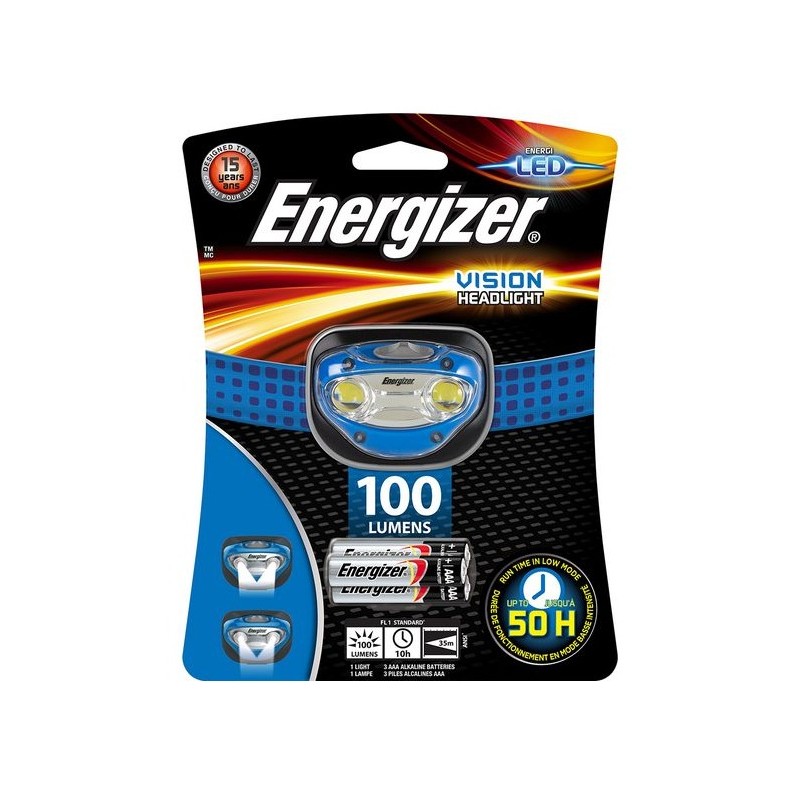 Torche Frontale Energizer Vision Headlight 2 Led Tunisie