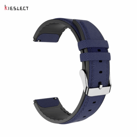 Bracelet Kieslect 22mm Silicone & Nylon Bleu Marine – 22MMNSNWSTRAP Tunisie