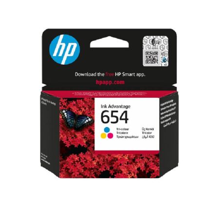 Cartouche D&rsquo;encre HP 654 Original Couleurs – 7FP38UE Tunisie