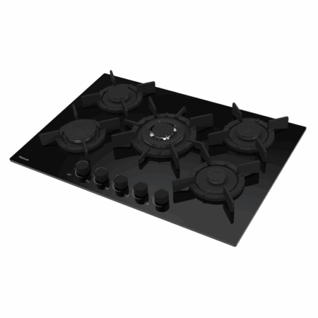 Plaque de Cuisson Focus F.417B 5 Feux 70 cm Noir Tunisie
