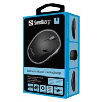 Souris Sans Fil Sandberg Pro Rechargable – Noir  – 631-02 Tunisie