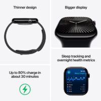 Apple Watch Series 10 GPS 46 Mm Aluminium – Silver – MWWM3QF/A Tunisie