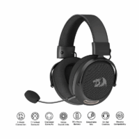 Casque Gamer Bleutooth Redragon Arrow PRO CARBON H858 Noir – H858-PRO Tunisie