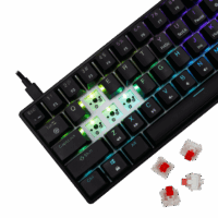 Clavier Mécanique WHITE SHARK SHINOBI 2 GK-004111 Noir – Red Switch Tunisie