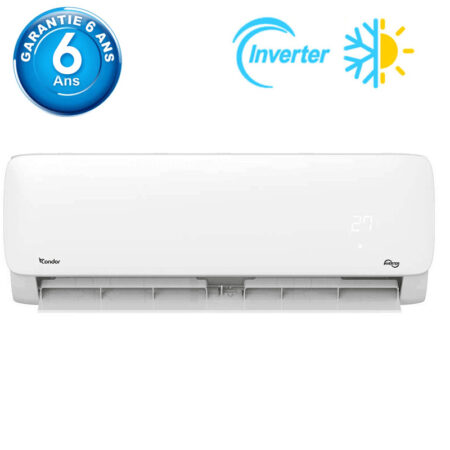 Climatiseur Condor 9000 BTU Chaud / Froid Inverter Tropicalisé Blanc Tunisie
