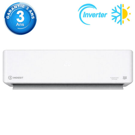 Climatiseur Indesit 9000 BTU Inverter Chaud / Froid Blanc Tunisie