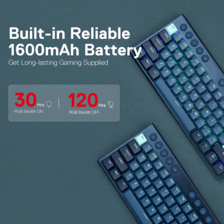 Clavier Gamer Mécanique Redragon Noctis K632 Pro RGB – Bleu – k632-pro Tunisie