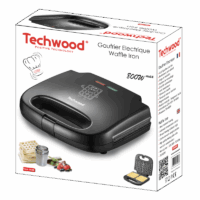Gaufrier Electrique Techwood TGE-7506 Noir Tunisie