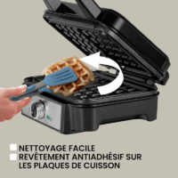 Gaufrier Zeegma Gofree Chef Pro 1200 W Noir & Argent Tunisie